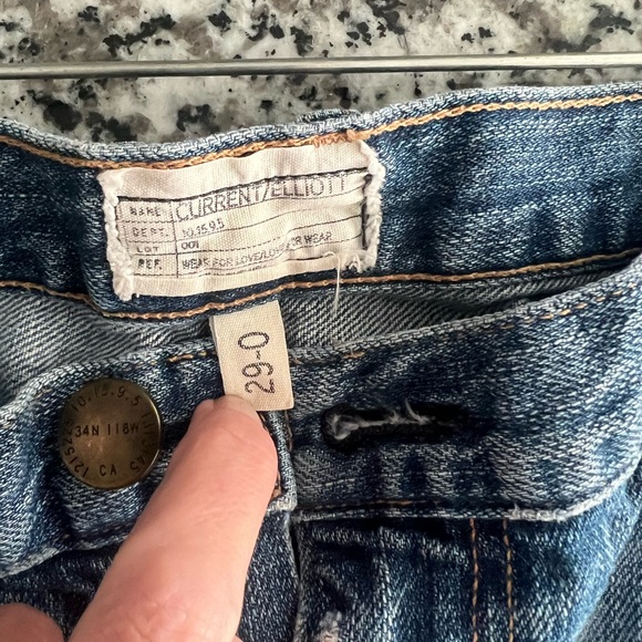 Distressed Current/Elliot Jeans - Picture 2 of 6